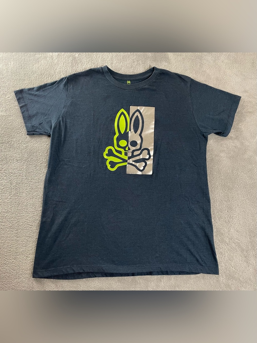 Psycho Bunny T Shirt Men’s Large Blue Short Sleeve